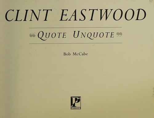 Cover for Clint Eastwood
