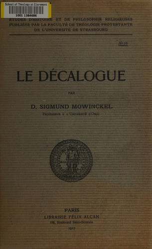 Cover for Le Décalogue