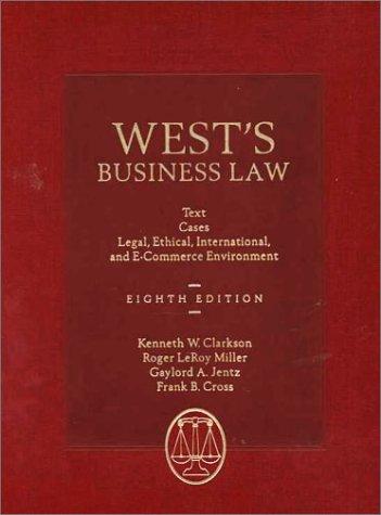Cover for West's Business Law