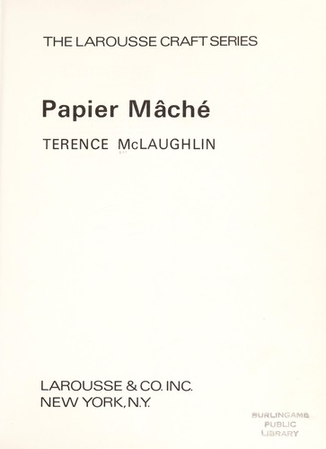 Cover for Papier mâché