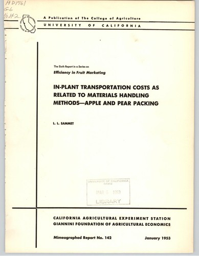 Cover for Efficiency in fruit marketing