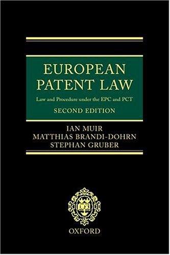 Cover for European Patent Law