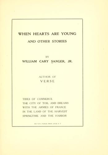 Cover for When hearts are young