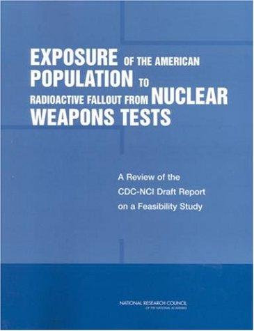 Cover for Exposure of the American Population to Radioactive Fallout from Nuclear Weapons Tests