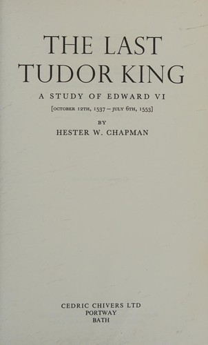 Cover for Last Tudor King