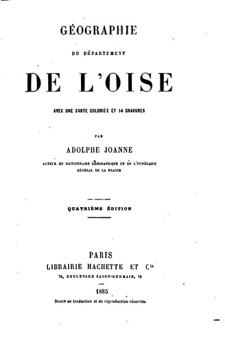 Cover for Géographie du département de l'Oise