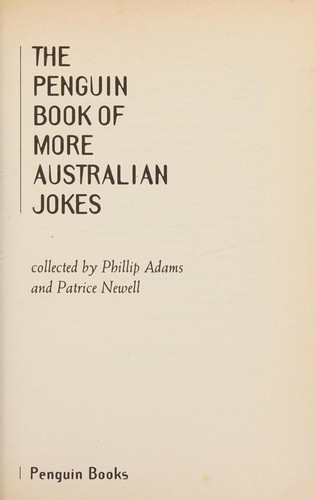 Cover for The Penguin book of more Australian jokes