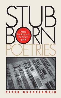 Cover for Stubborn Poetries
            
                Modern and Contemporary Poetics Paperback