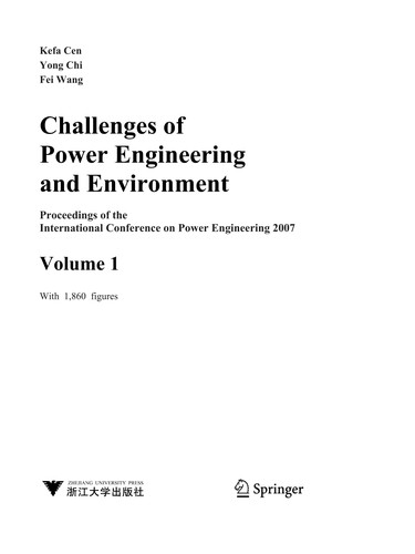 Cover for Challenges of power engineering and environment