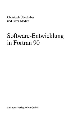 Cover for Software-Entwicklung in Fortran 90