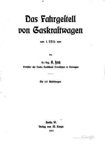 Cover for Das fahrgestell von gaskraftwagen