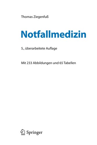Cover for Notfallmedizin