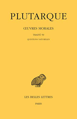Cover for Plutarque, Oeuvres Morales : Tome XIII, 1ere Partie