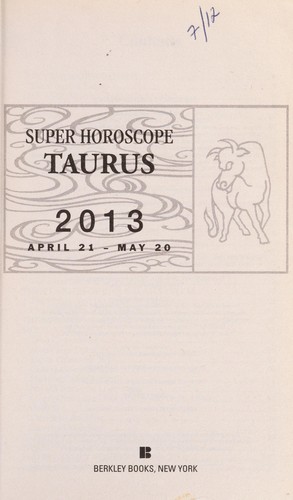 Cover for Super horoscope Taurus 2013
