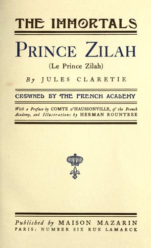 Cover for Prince Zilah