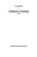 Cover for Passione d'amore
