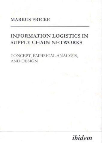 Cover for Information Logistics in Supply Chain Networks. Concept, Empirical Analysis, and Design