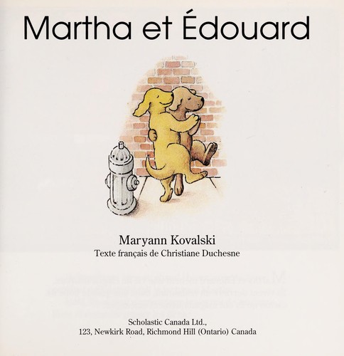 Cover for Martha et edouard  (mini)