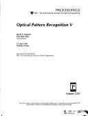 Cover for Optical pattern recognition V