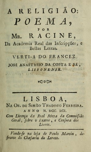 Cover for A religião