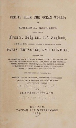 Cover for Crests from the ocean-world