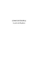 Cover for Constantinople