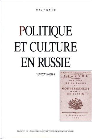 Cover for Politique et culture en Russie