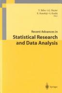 Cover for Recent Advances in Statistical Research and Data Analysis