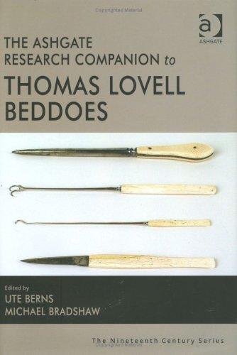 Cover for The Ashgate Research Companion to Thomas Lovell Beddoes (The Nineteenth Century Series)