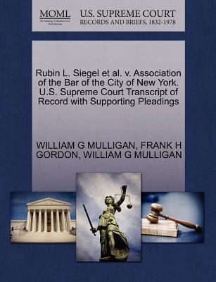 Cover for Rubin L Siegel Et Al