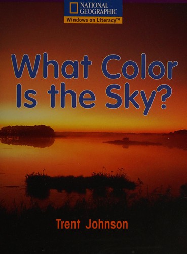 Cover for What color is the sky?