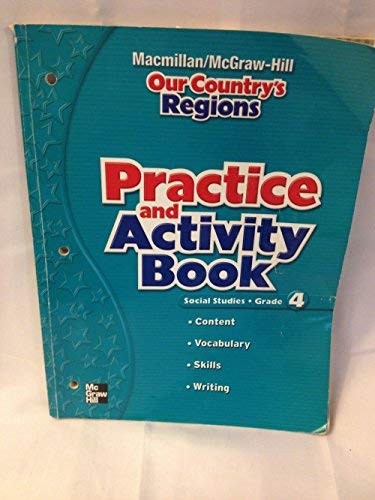 Cover for Practice and Activity Book for "Our Country's Regions" - Grade 4