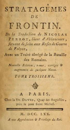 Cover for Les ruses de guerre de Polyen