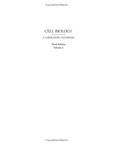 Cover for Cell Biology