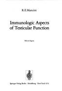 Cover for Immunologic aspects of testicular function