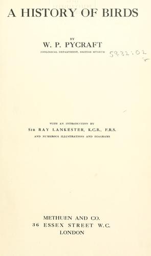 Cover for A history of birds