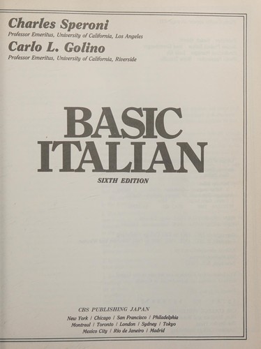 Cover for Basic Italian