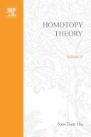Cover for Homotopy Theory (Pure & Applied Mathematics)