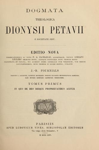 Cover for Dionysii Petavii Rationarium temporum