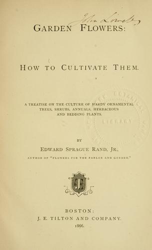 Cover for Garden flowers
