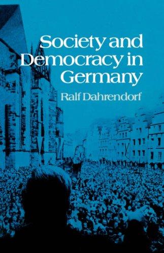 Cover for Society and democracy in Germany
