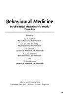 Cover for Behavioural medicine
