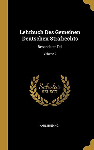 Cover for Lehrbuch des Gemeinen Deutschen Strafrechts