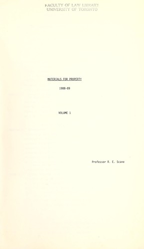 Cover for Materials for property