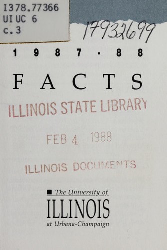 Cover for Facts, 1987-88