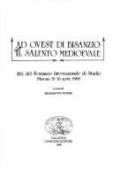 Cover for Le origini e l'istituzione dell'Università degli studi di Lecce