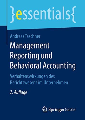 Cover for Management Reporting und Behavioral Accounting
