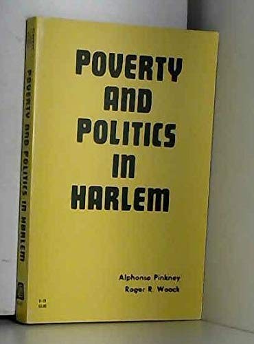 Cover for Poverty and Politics in Harlem