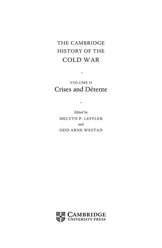 Cover for The Cambridge history of the Cold War