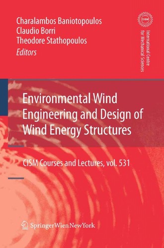 Cover for Environmental wind engineering and design of wind energy structures